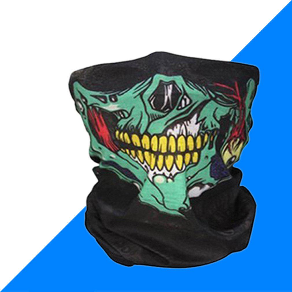 

Велосипедная маска для лица, головной убор, шарф с черепом на Хэллоуин, теплая моющаяся повязка на голову, дышащая бандана для бега, спортивный инвентарь для отдыха на открытом воздухе