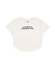 Liaaegtipai Womens Semi Cropped T-Shirt White