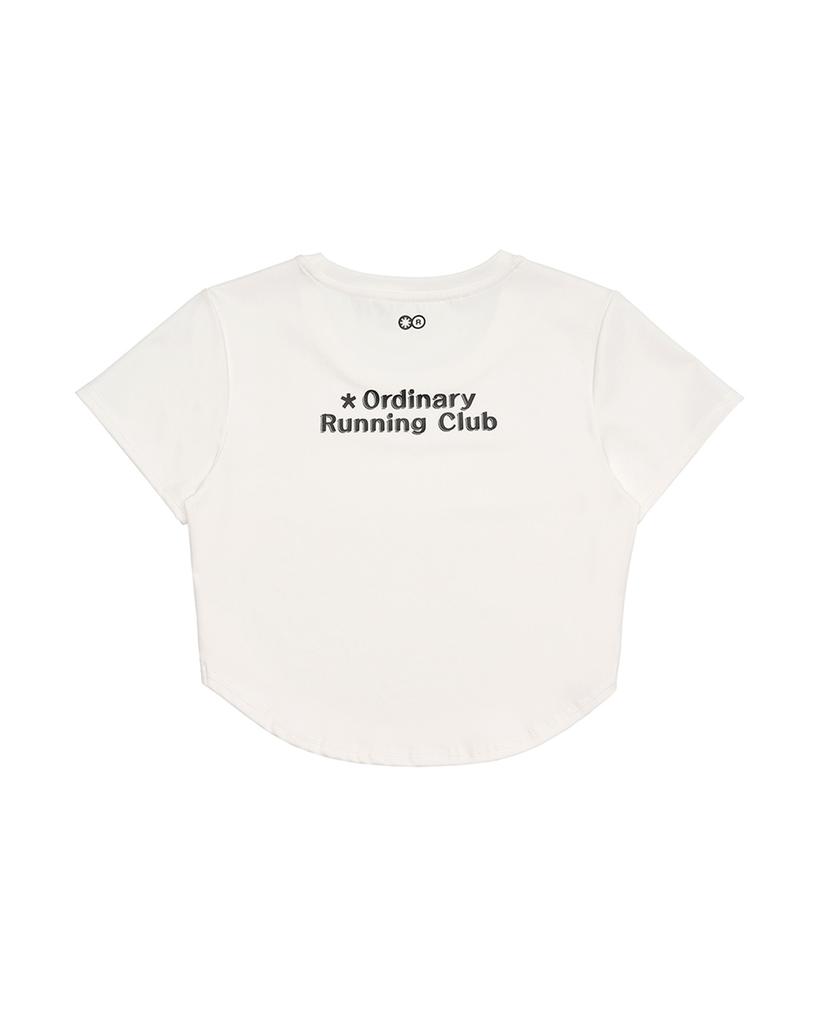 Liaaegtipai Womens Semi Cropped T-Shirt White