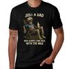 Just A Dad Who Always Came Back With The Milkfunny Daddad Jokeskeleton Fatherhood Fathers Day Gift Tshirt