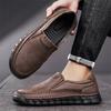 Fashion Outdoor Office Shoes Luxury Brand Loafers Simple Men Wedding Dress Flats Men Casual Leather Shoes Comfortable Male Office Shoes