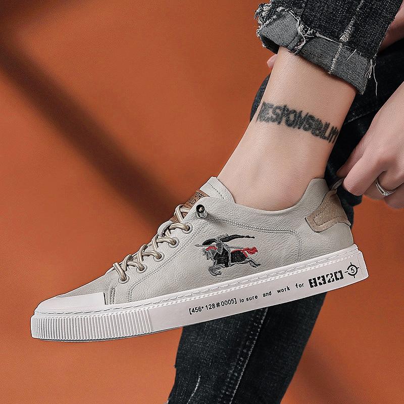 High Quality Men's Luxury Shoes Fashion Genuine Leather Casual Shoes Men Luxury Designer Sneakers Zapatos Hombre Chaussure Homme