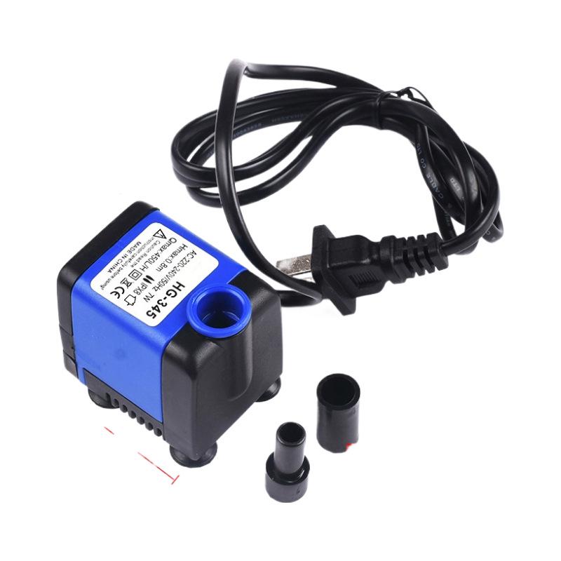 Leise 220V Mini-Tauchpumpe für Aquarium, Aquarium, Springbrunnen, Bonsai, mit Mikro-Umwälzung und Felsfilter.