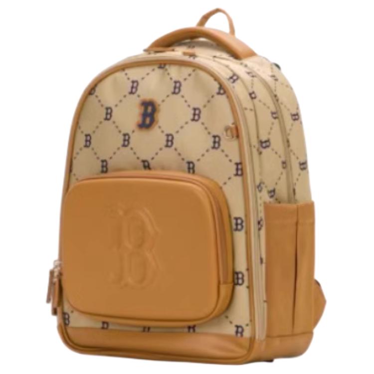 New MLB Polyester Backpack Unisex Brown 7ABKMC25N-43BGS