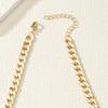 An atmospheric metal golden yellow chain, court style hollow butterfly pendant, women's necklace, fashionable and exquisite