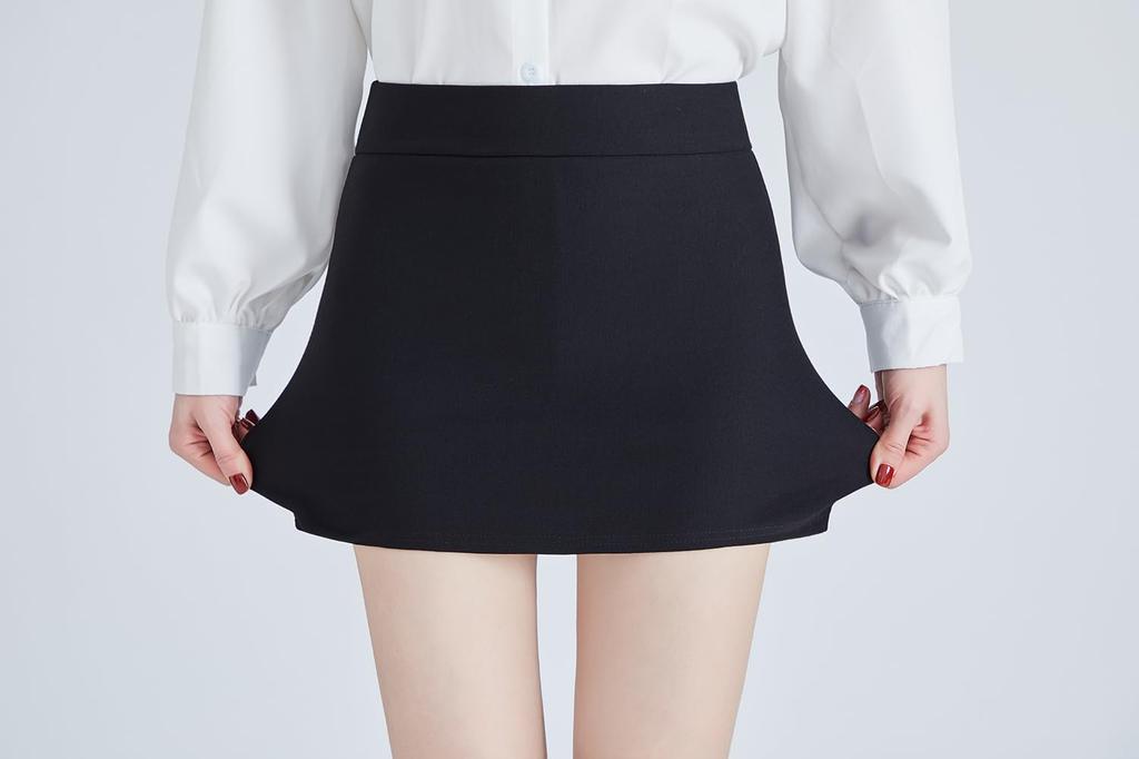 Syvent Black Tight Mini 32cm Pencil Office OL Skirt, Waist, Elastic, Skirt, Stretch, Skirt,