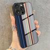 Colorful Vertical Bar Tempered Glass Phone Case for iPhone 17 Pro Max 13 12 11 Pro 16 15 14 Plus X XS XR 7 8 SE2 16E 17Air Cover