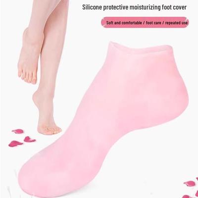 Silicone Moisturizing Anti-Crack Heel Socks & Whitening Foot Mask Set for Men & Women