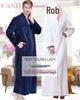 Thickened Flannel Robe: Warm Coral Fleece Bathrobe for Couples - Men's & Women's Plus Size Zipper Nightgown