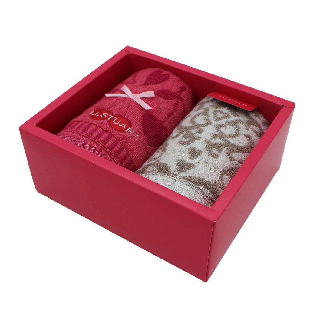 Jill Stuart Towel Museum JILLSTUART Towel Gift Pink and White Face Set, Towel, 58-3159200
