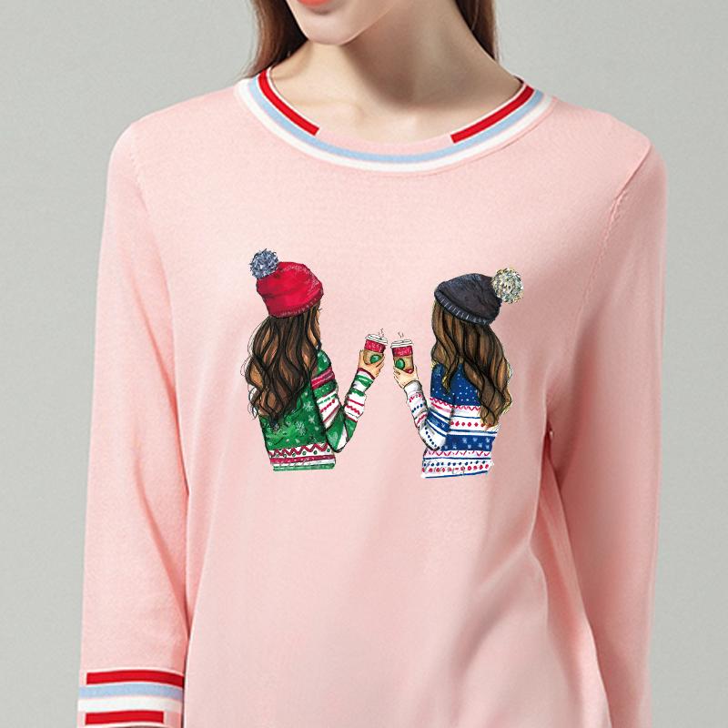 Mädchen Kaffee Waschbar Wärmeübertragungs-Aufnäher Für Kleidung Neue Aufkleber A-Niveau