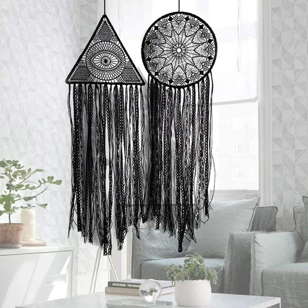 

Lace Eye Dream Catcher Round Wall Hanging Decor Funny Wind Chime Bedroom