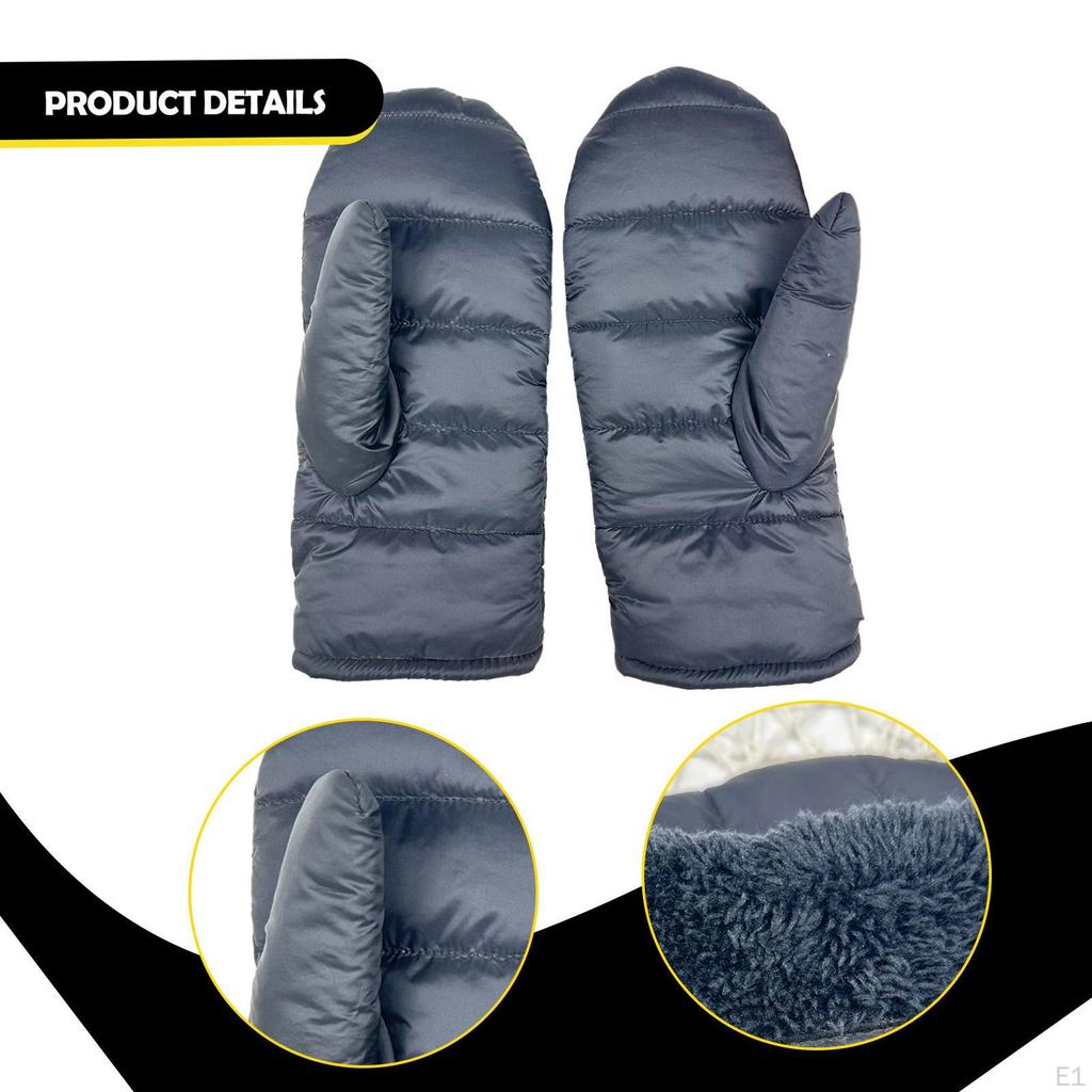 Rękawice puchowe Rękawice na zimną pogodę Wiatroodporne Lekkie Narciarskie Podszewka termiczna na kemping