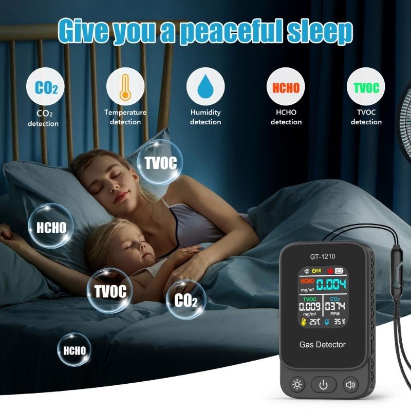 Professional Gas Detection Device For Households Visual LED Indicators Sound Alerts Wall Mount Design