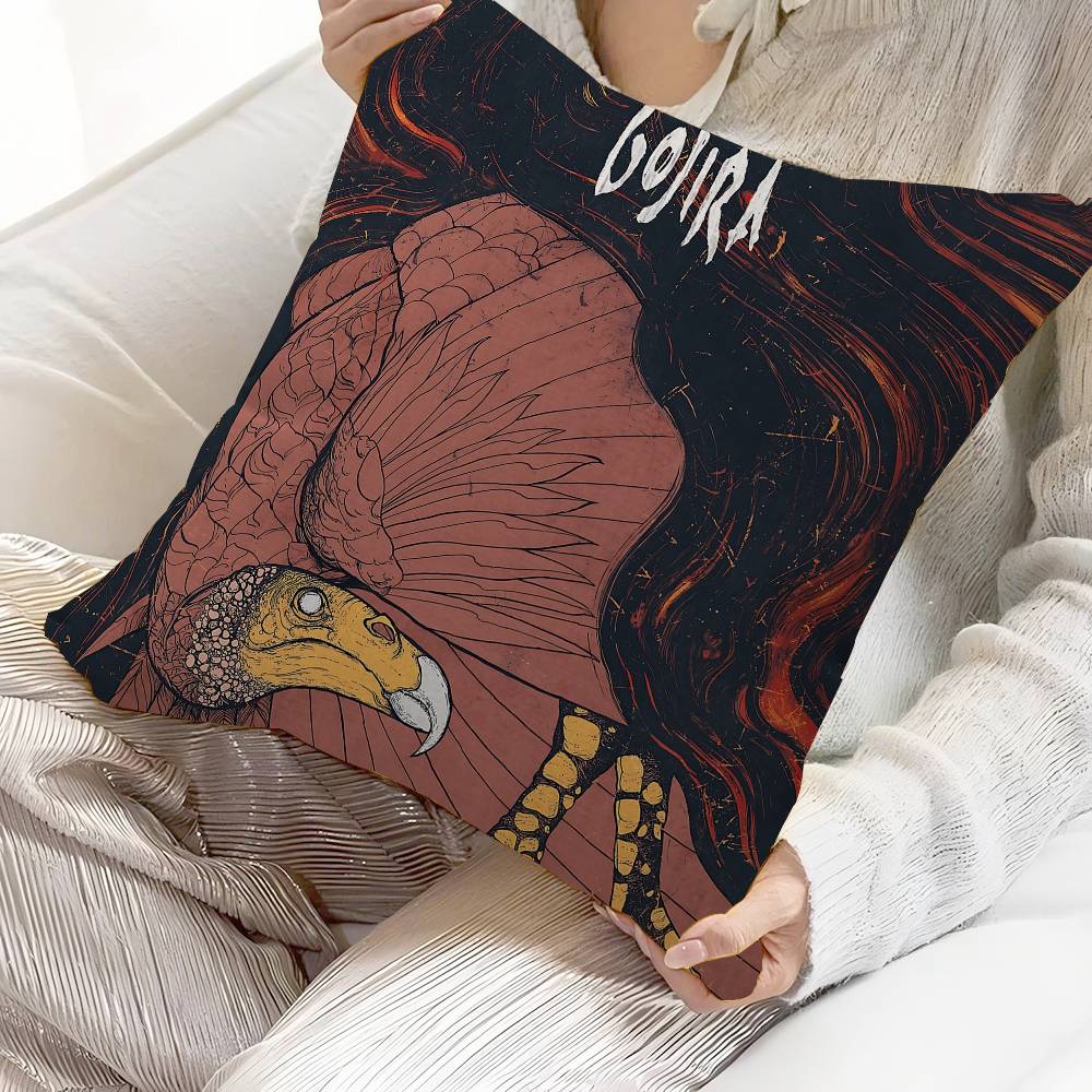G-Gojira Band Pillow Gift Home Office Decoration Bedroom Sofa Car Cushion Cover Case 45x45