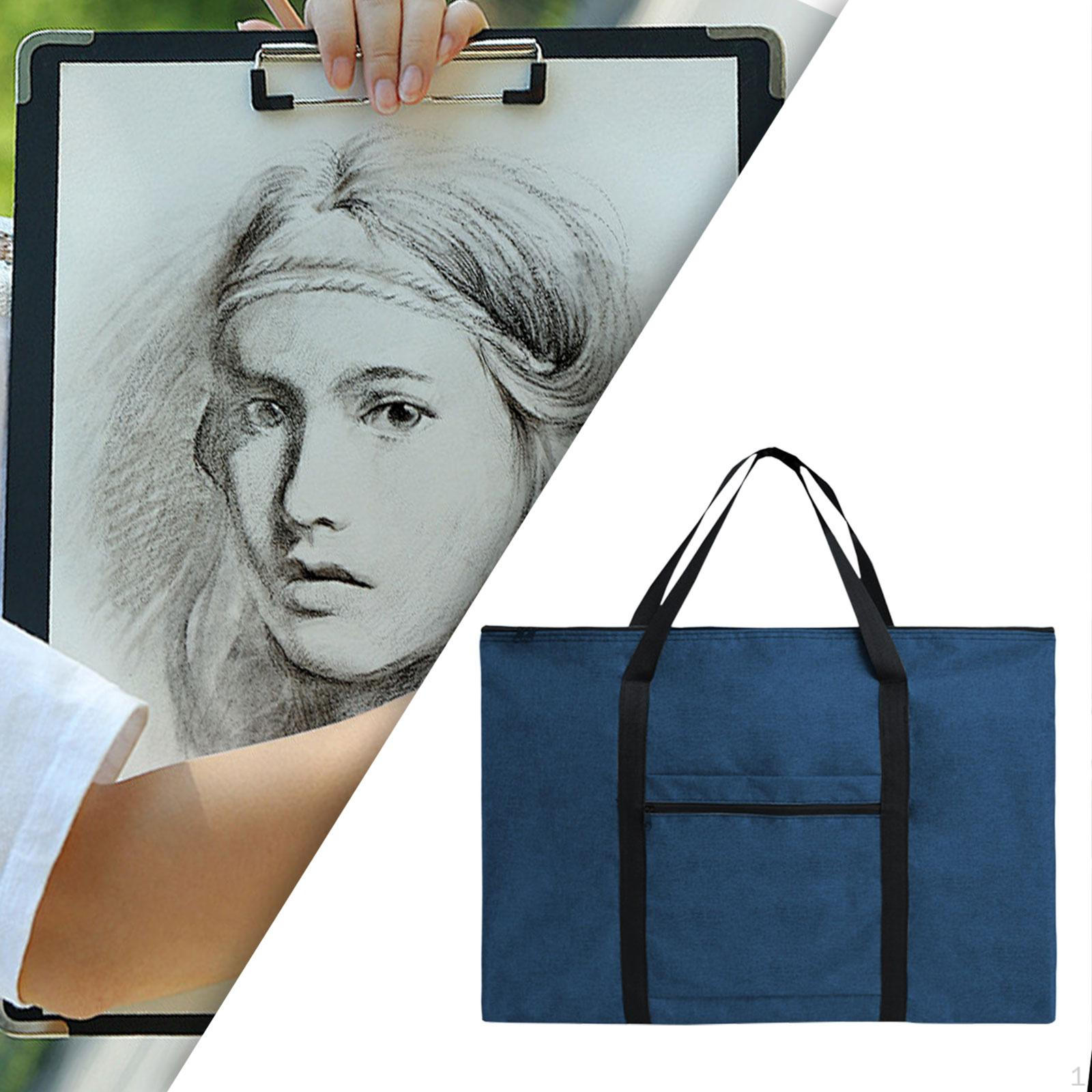 Портфолио для художественных работ органайзер для документов водостойкий портативный настенный для календаря Navy 8K A3 1165₽