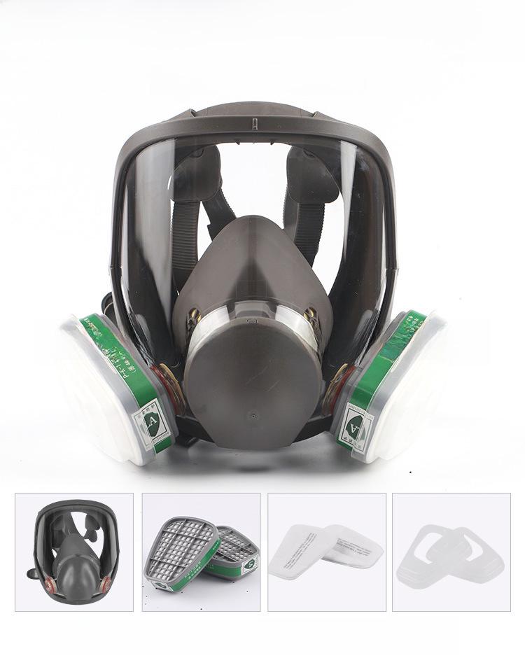 6800-Style Gas Mask for Spray Painting, Dust, Chemicals, Pesticides, and Polishing