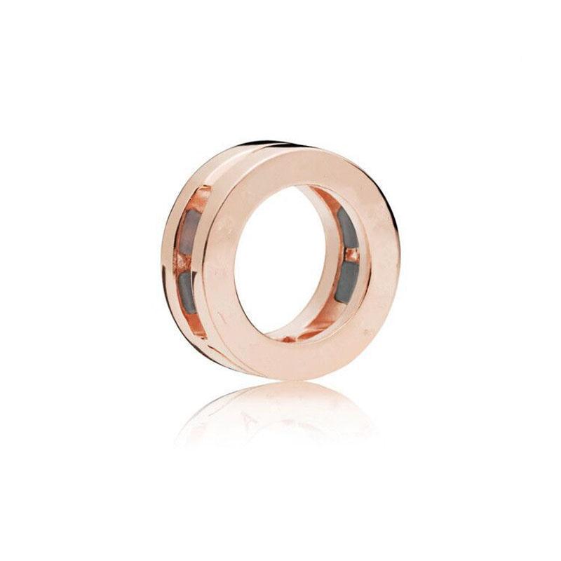 925 Silver DIY Armbandsberlock Glänsande Pärla Tusensköna Rosett Platt Lås Reflekterande Smyckesklämma