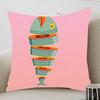 Federa Colorata Sardina Aragosta Granchio Pesce Oceano Toon Regalo Copricuscino Camera da Letto Casa Divano Sedia Seduta Decorazione Federa