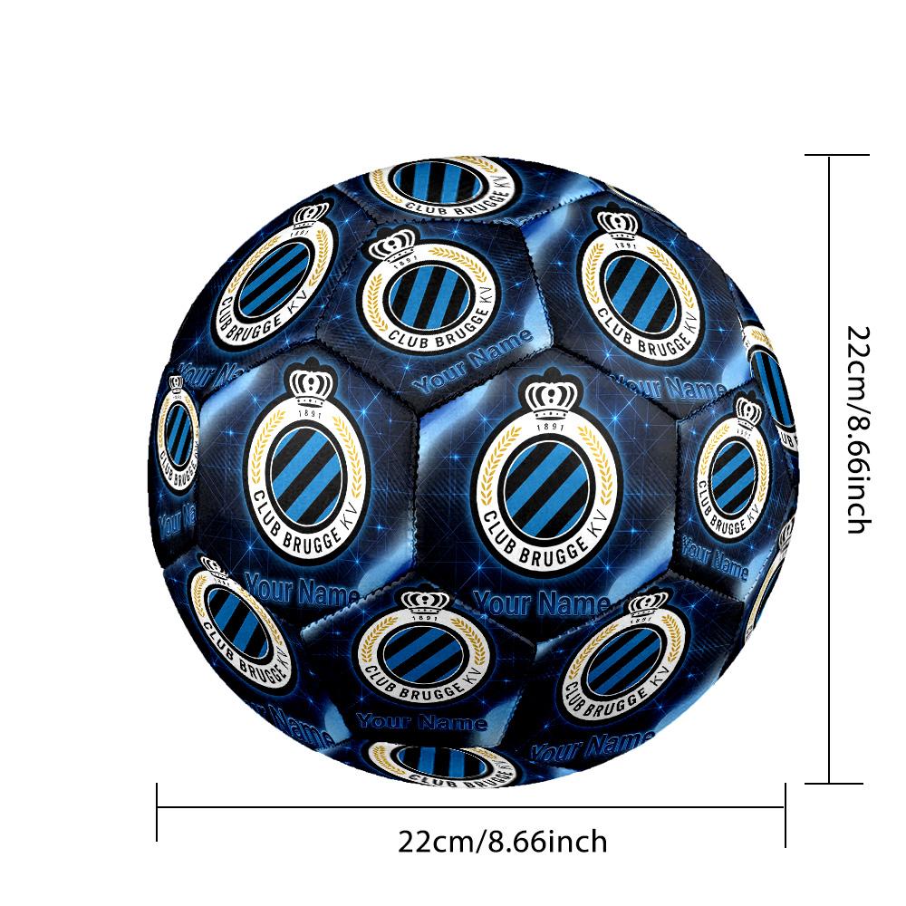 Personalized Size 5 Football Club Brugge FC Pattern Outdoor Game Sports Ball Gift