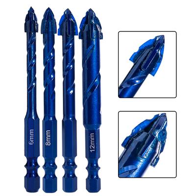 Sawtooth Spiral Drill Bit  Toothed Drill Bit For Glass Tile Wood Cutter Masonry Concrete Ceramic Tile Triangular Drill Drilling
