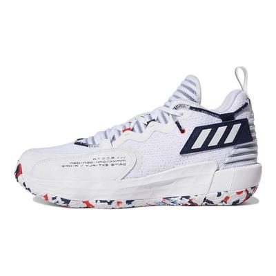 Dame 7 EXTPLY GCA USA Unisex Sneakers White Footwear-White Team-Navy GW2946