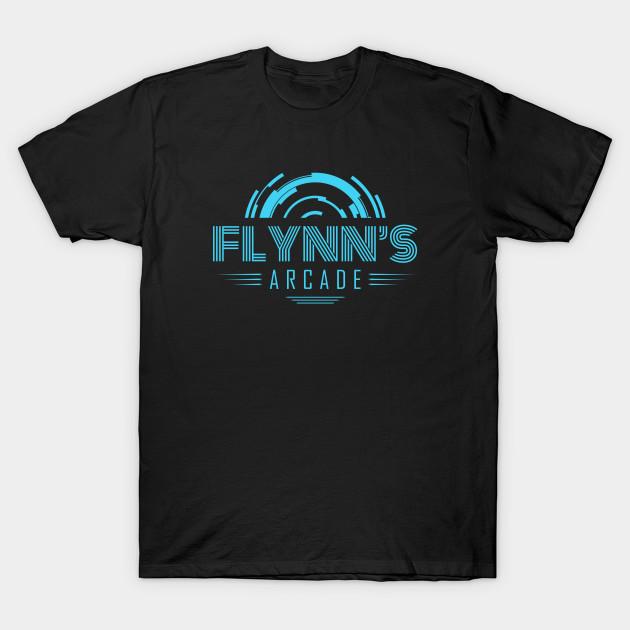 Men Black Print T-shirt Flynn S Arcade No-Cut Transfer Paper Print Cotton Tshirt L чёрный