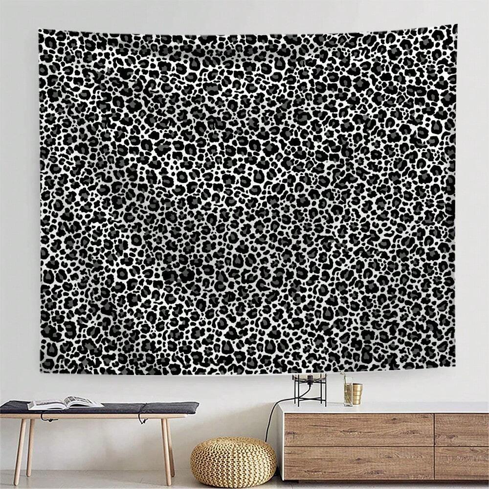 1pc Wild Leopard Print Polyester Tapestry 2D Print Wall Hanging for Bedroom Living Room Home Decor Trendy Gift for Room Wall Dec