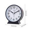 Quiet Movement Kids Alarm Clock with Arabic Numerals Modern Minimalists Battery Operated Table Clock for Student Gift