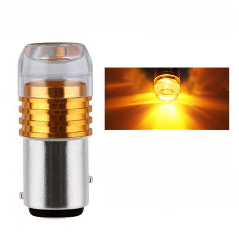 10pcs Car 12V LED Rear Taillight Tail Brake Light Strobe Flashing LED Lamp Motorcycle Warning Light Bulb Red Stronger Light