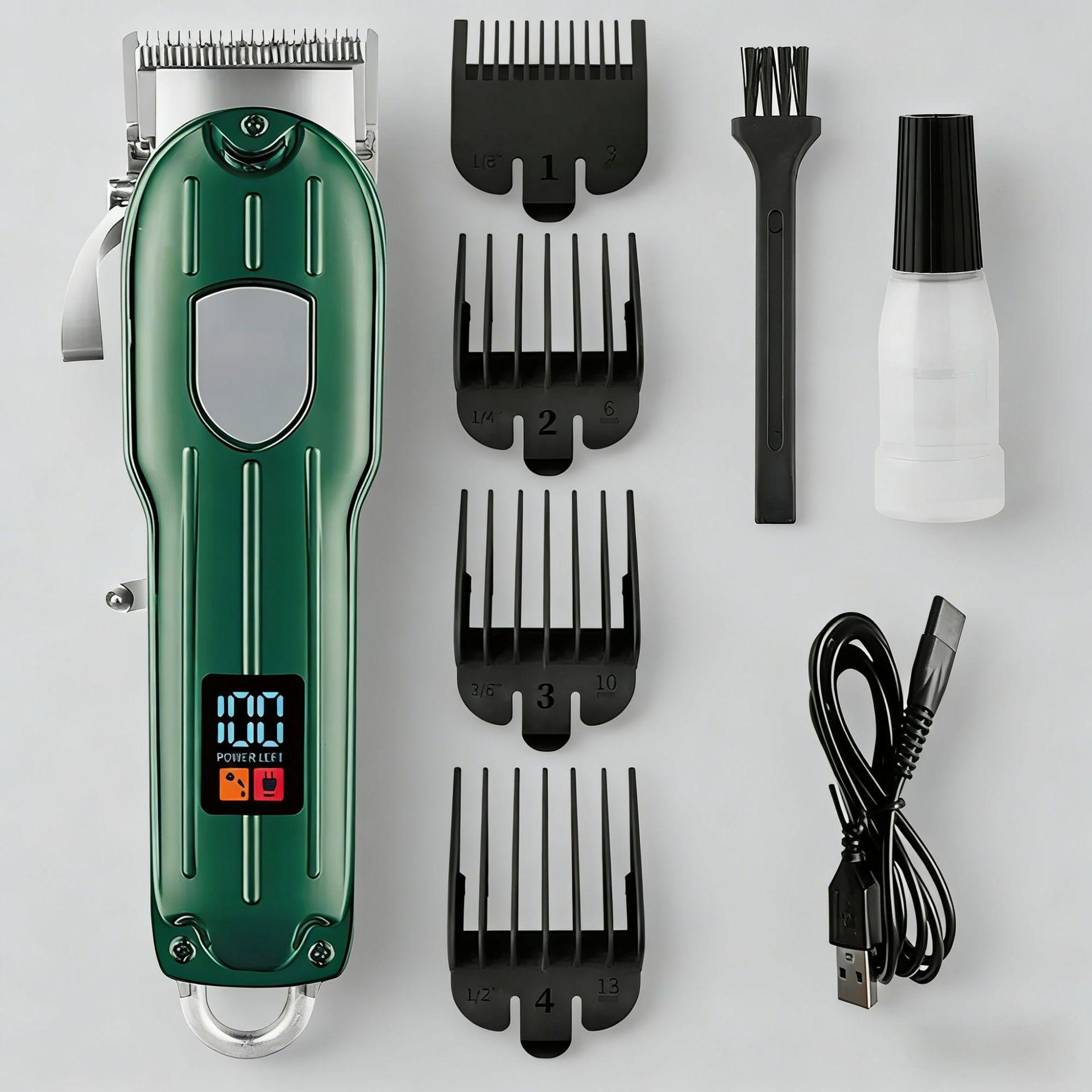 

Professional Electric Hair Clipper & Trimmer with Titanium Blade and Digital Display