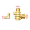 Brass 3-Way Check Valve for Air Compressor with Male Threads - Zinc Alloy Construction for Reliable Workshop Tool Replacement