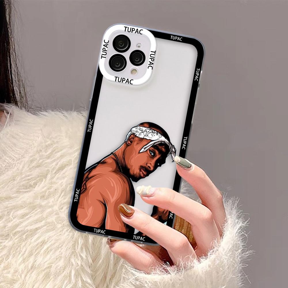 Rap 2Pac Tupac Shakur Clear Phone Case For Realme 15 5 6 7 7I 8 8I 9 9I 10 12 NOTE 70 C75 C71 C67 C65 C55 C53 C35 C33 Case Cover