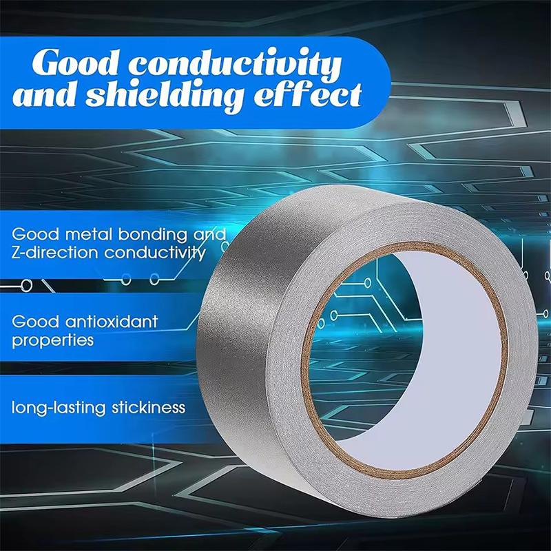 20/50M Faraday Tape Anti-Radiation Electromagnetic Shielding Self-Adhesive Anti-Rfid Rf Signal Blocking Double Conductive Tape