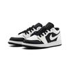 Jordan Air Jordan 1 Abrasion Resistant Low Top Vintage Basketball Shoes Unisex Black White 553558-067(team1098SBOX)