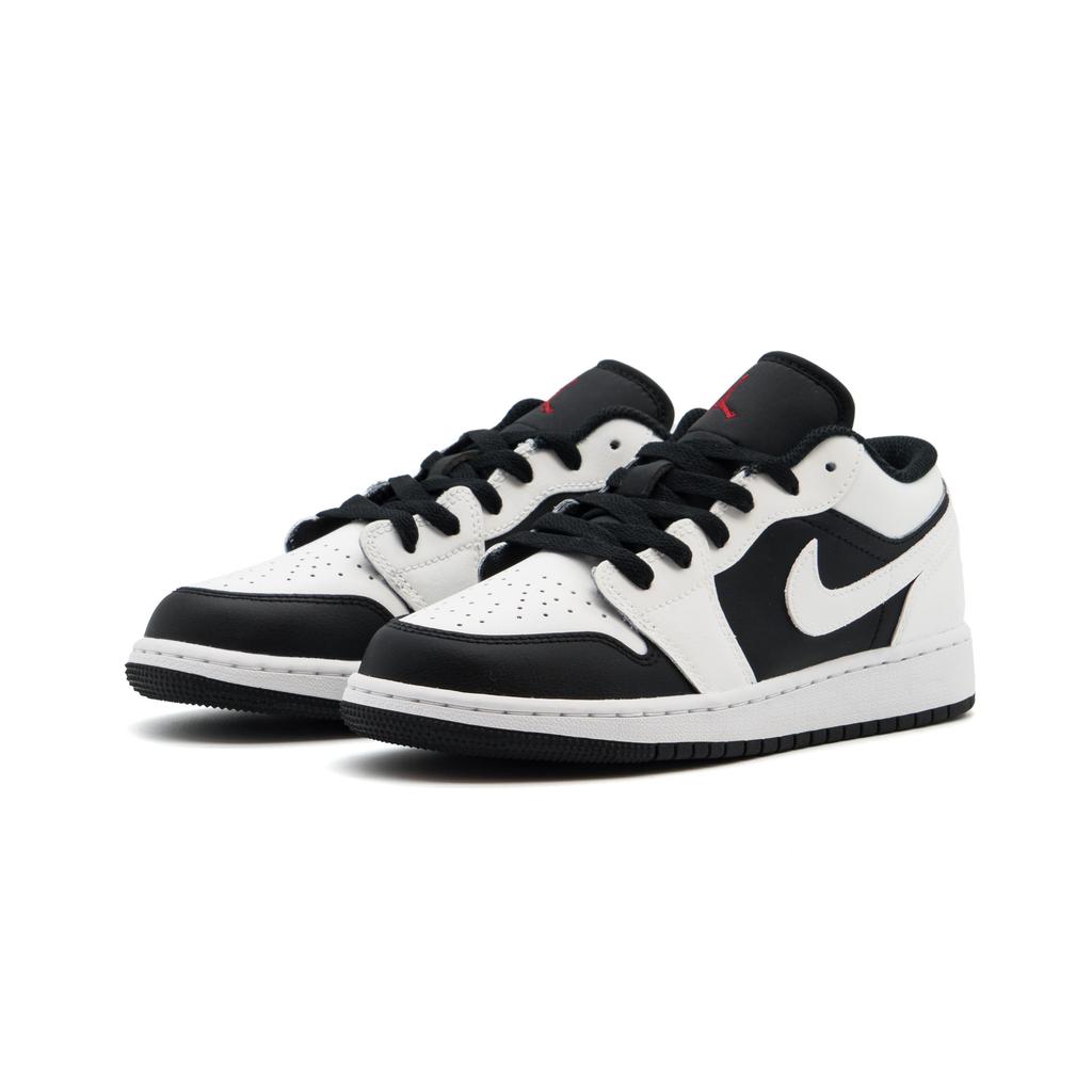 Jordan Air Jordan 1 Abrasion Resistant Low Top Vintage Basketball Shoes Unisex Black White 553558-067(team1098SBOX)