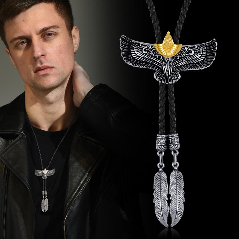 Eagle Retro Exceptional Bolo Tie Cowboy Fashion Jewelry For Men And Accessories Women