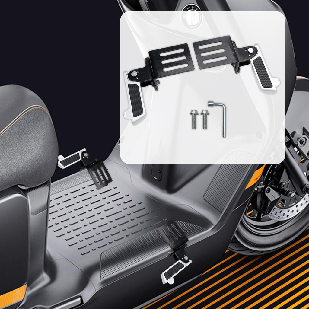 2Pcs Electric Bike Folding Pegs AntiSlip Footrest Modification Tools Supplies Parts Multifunction Outdoor Foldable Pedals