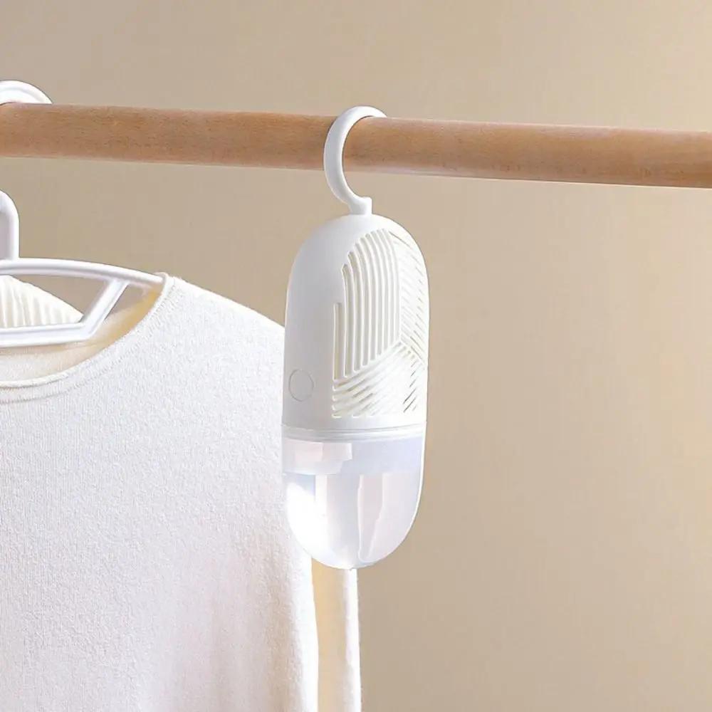 Reusable Clothes Dehumidification Box Anti-Mold Moisture-proof Dehumidifier Packs Hanging with Water Collector&Hook