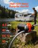RV Water Pump, 12V DC 4 GPM (15.1 L/min), 3-Chamber Self-Priming Diaphragm Water Pump with Automatic Pressure Switch, 40 PSI Max Pressure, On Demand