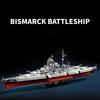 1:300 WW2 Battle Ship Building Blocks Model MOC Building Toys Desktop Ornament Christmas Gifts for Boys Kids Adult 2686pcs Brick