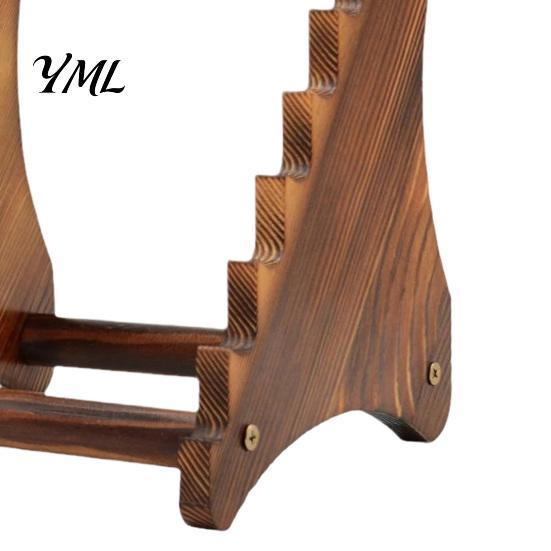 Stabiler Messeraufbewahrungsständer für Köche Holz-Ausstellungsständer, Stufenförmiges Design, Holz Platzsparend Vielseitiger Organizer Küche Und Café Dekor Halter, Multi
