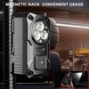 Hands-Free Mini Clip-on Flashlight USB-C Rechargeable Portable Magnetic Small Pocket Light for Runners Dog Walking at Night