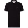 Conjunto de Golf Americano Vintage Algodón Puño Rayado Bordado Logo Cómoda Camisa Polo Hombre tops Negro DM0DM16219BDS