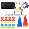 Agility Training Kit: Ladder, Dribbling Bag, Markers, Cones & Resistance Band - Compact & Popular