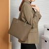 Large-capacity Tote Bag for Women, Genuine Leather, 2025 Spring/summer New Model, High-end Niche Shoulder Bag, Fashionable and Versatile Bucket Bag