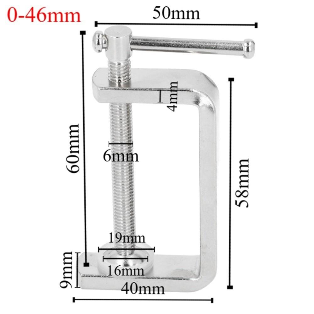 2 PCS Wide Jaw Opening C Clamp Multiple Sizes Carbon Steel Woodworking Clamp Tiger Clamp