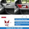 For Mitsubishi Lancer EVO X 2008 2009 2010 2011 2012 2013 2014 2015 Door Handle Carbon Fiber Sticker Car Interior Accessories