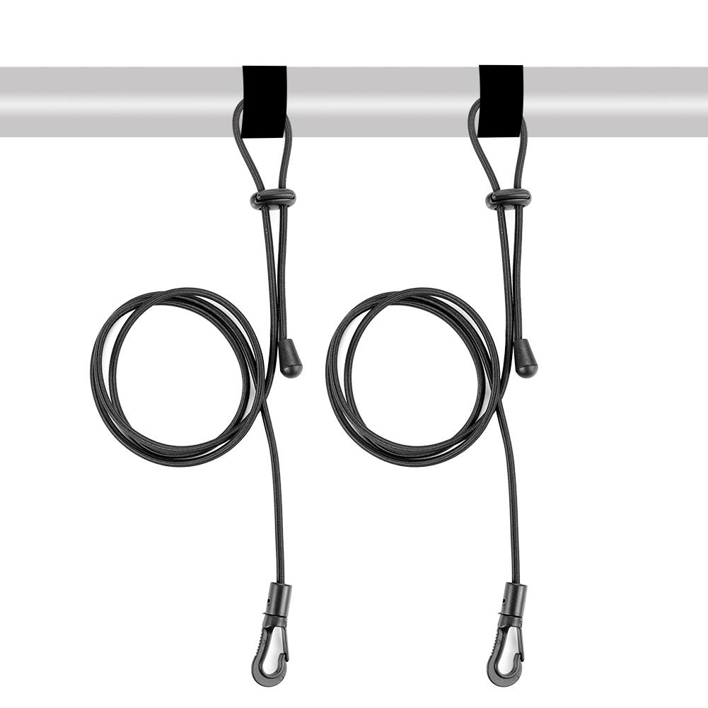 2 PCS Adjustable Kayak Safety Rod Leash Fishing Rod Paddle Leash Fishing