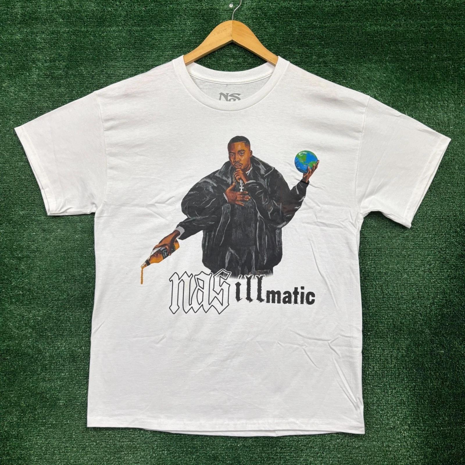 Nas Illmatic Album Hip-Hop Poster T-Shirt Size Large 3XL